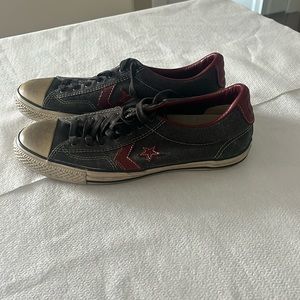 Converse Chuck Taylor All Stars. Scarlett and Gray. Men’s size 10.5.